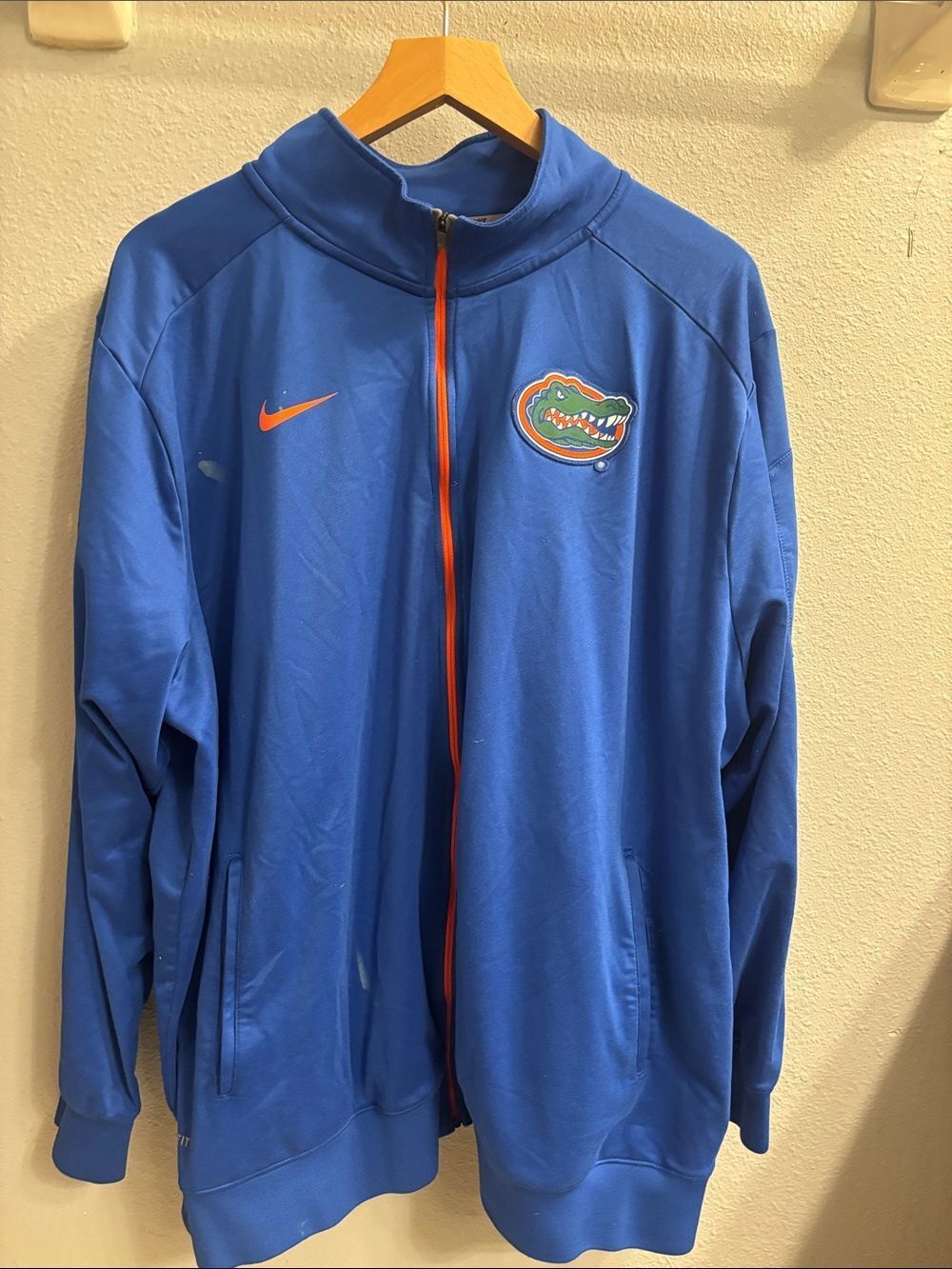 Nike Blue Florida Gators Full-Zip Lightweight Jacket with Orange Accents